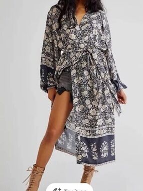 NWT Spell Juniper Duster Kimono